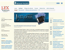 Tablet Screenshot of lexetscientia.univnt.ro